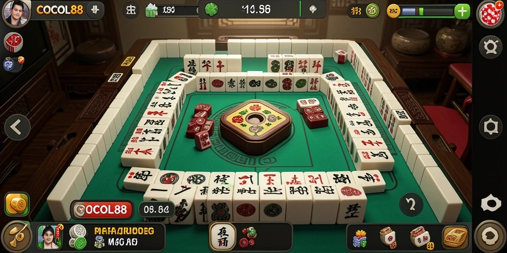 Tampilan gameplay Mahjong yang menarik di COCOL88.