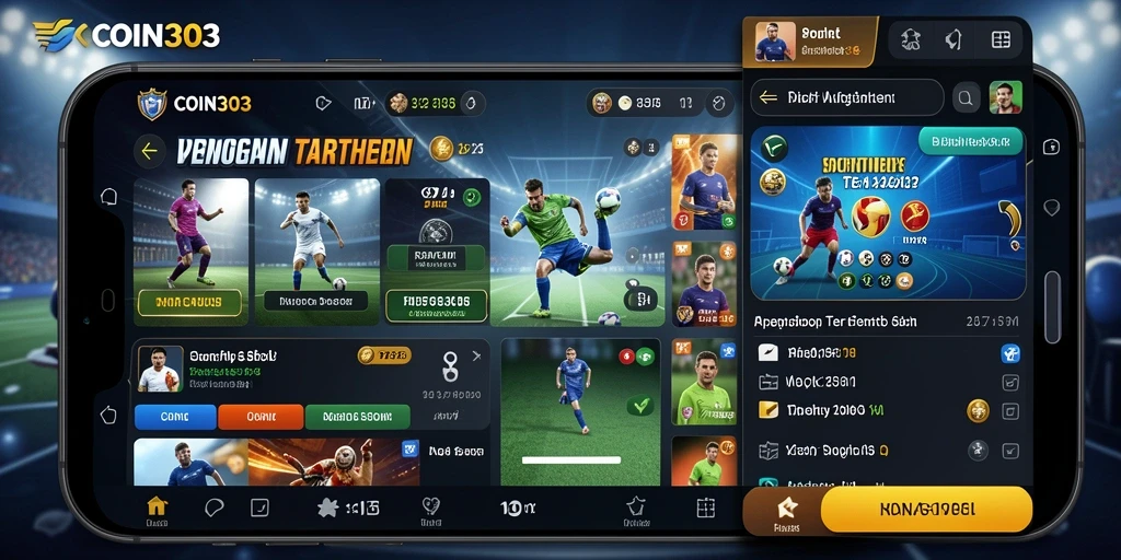 Tampilan menarik dari game Sportsbook COIN303 dengan fitur taruhan interaktif.