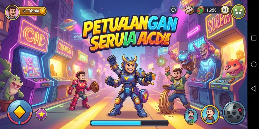 Tampilan gameplay GIFTRP288 yang penuh aksi dan warna.