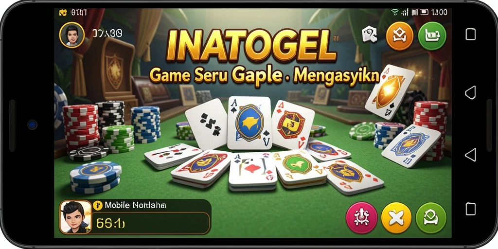 Tampilan seru gameplay Gaple di INATOGEL.