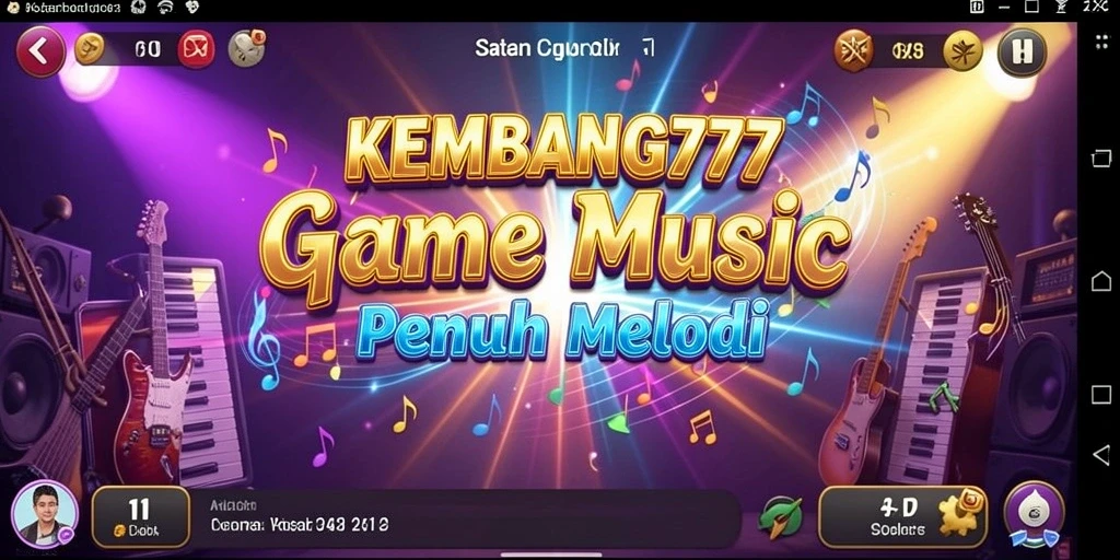 Screenshot KEMBANG777 menampilkan gameplay musik yang seru dan interaktif.