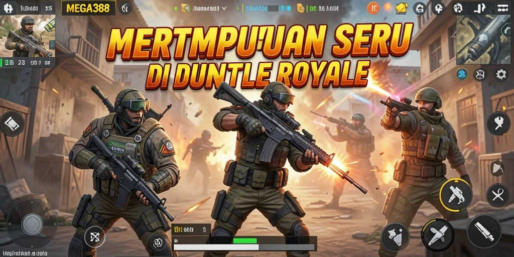 Screenshot gameplay MEGA388 menampilkan aksi seru dan pertempuran intens.