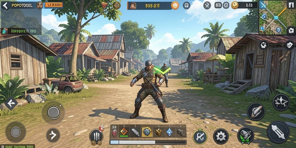 Tangkapan layar gameplay Open World dalam POPOTOGEL dengan lingkungan yang menakjubkan.