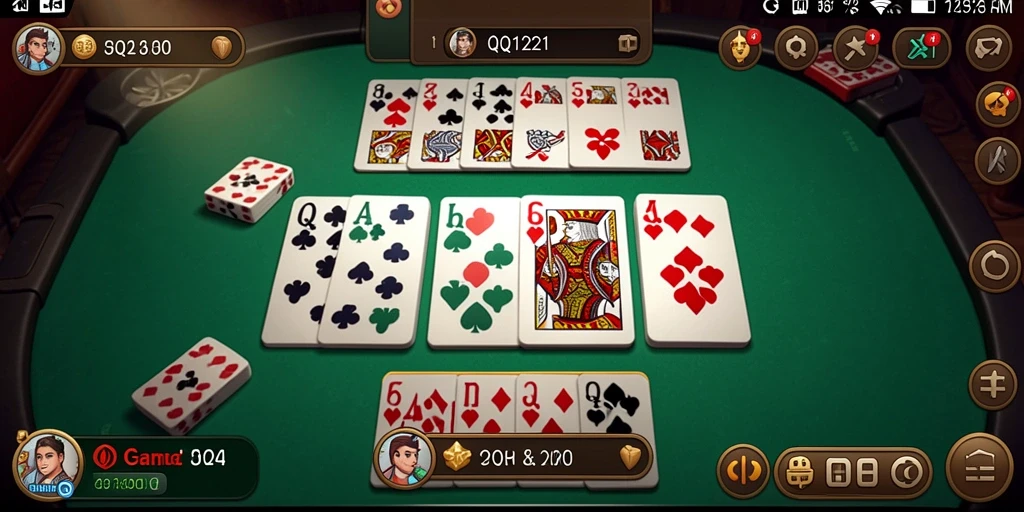 Tampilan gameplay seru dalam game Domino QQ1221.