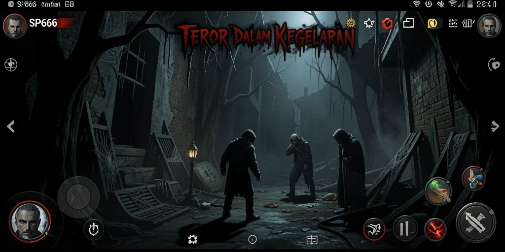 Gameplay SP666 menakutkan dengan atmosfir Horror yang mencekam.