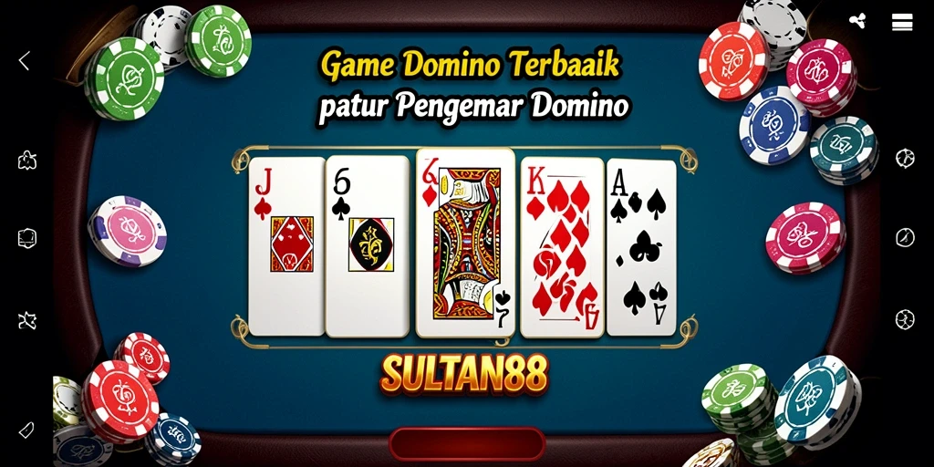 Screenshot gameplay menunjukkan keseruan permainan Domino di SULTAN88.